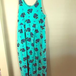 medium cotton Ankle length sun dress super comfy